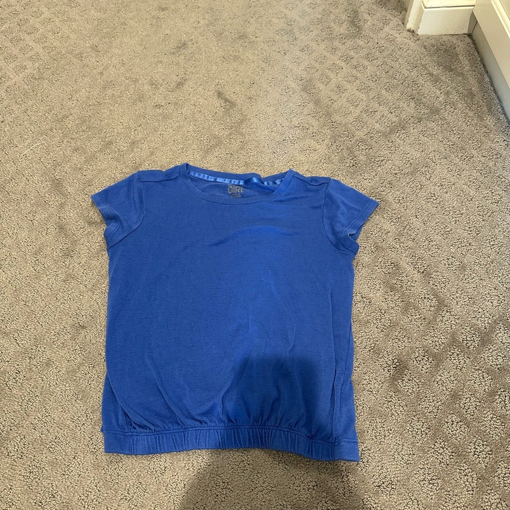 Blue Athleta Girl Short Sleeve Top